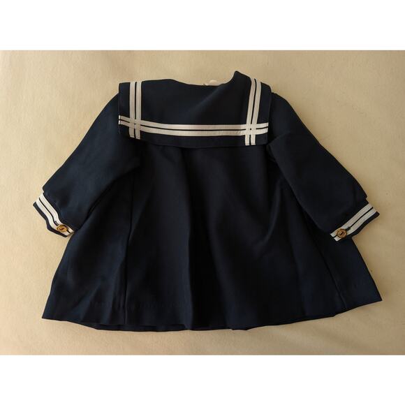 Lot of 3 Vintage 1980s Girls Dresses Sailor Ruffles Made in USA Holidays Size 2T - Picture 12 of 14